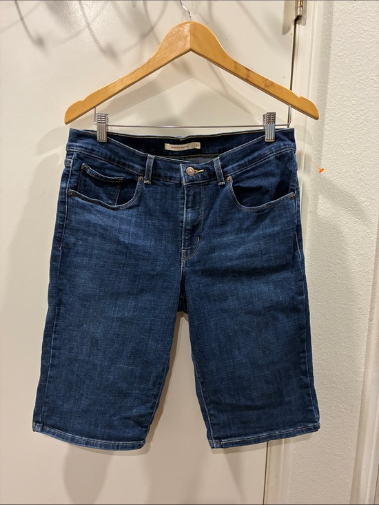 Levi's Pants - Levi's Dark Indigo Denim Bermuda Shorts